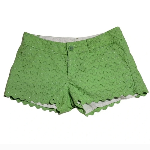 Lilly Pulitzer Green Walsh shorts Size 0 - Picture 5 of 8